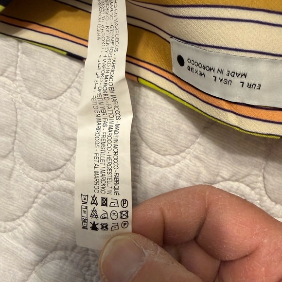 Zara Multicolor High Waisted Printed Skort Bloggers Favorite L Made in Morocco - Picture 8 of 9